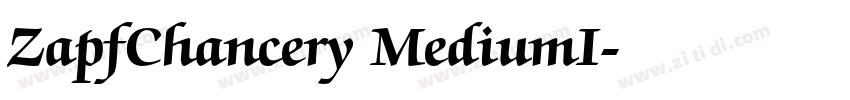ZapfChancery MediumI字体转换